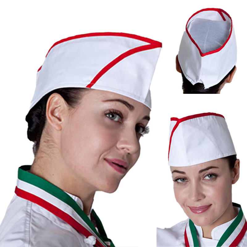 Snapback Hat Flat - Catering Chef Boater hat Restaurant Kitchen