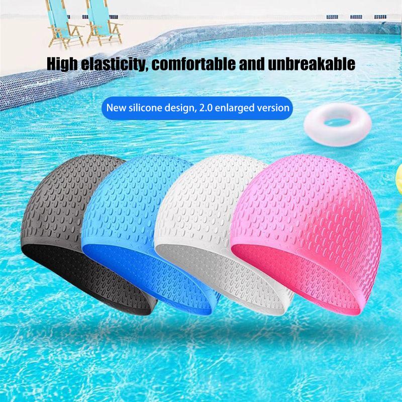 Professional Silicone Swim Cap - Swim Hat Silicone บทวิจารณ์และราคา
