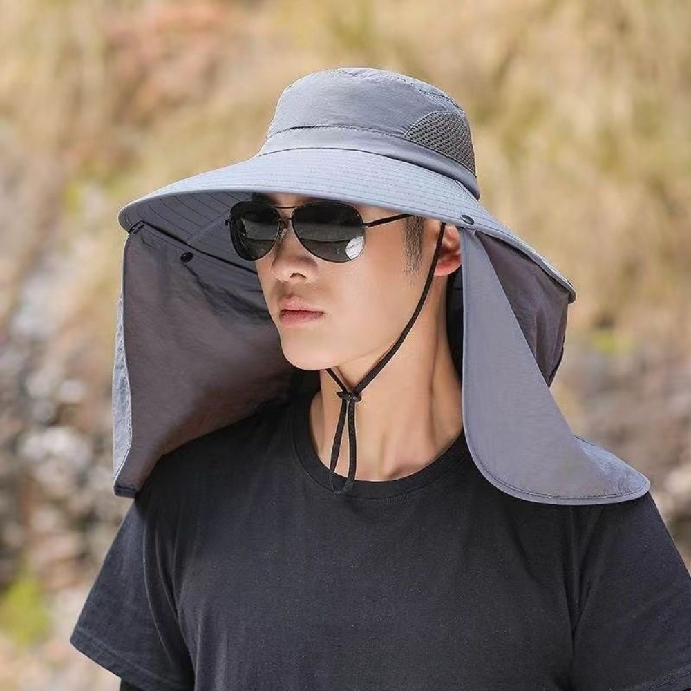 Fashion Cloth Men Sun Hat Big  - Visor Sun Hat บทวิจารณ์และราคา