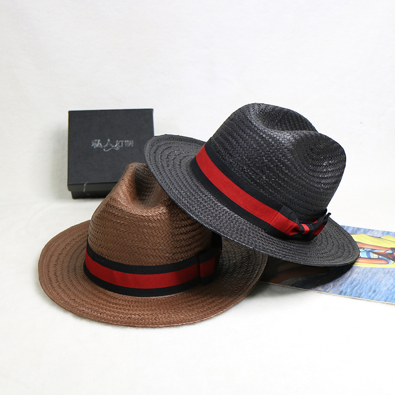 Hand Woven Straw Hat Jazz Cowb - Cowboy Hat Straw บทวิจารณ์และราคา