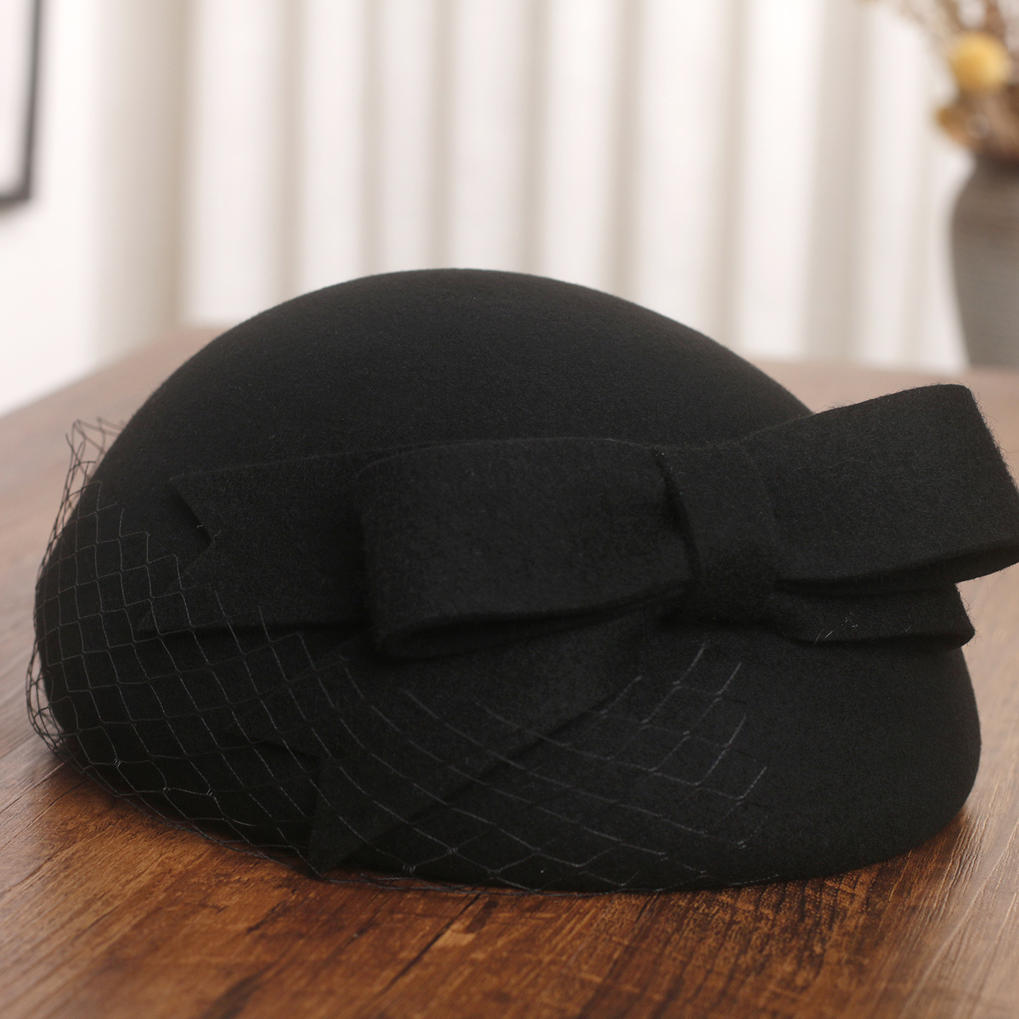 French Elegant Mesh-Bow Wool B - Beret French Wool บทวิจารณ์และราคา