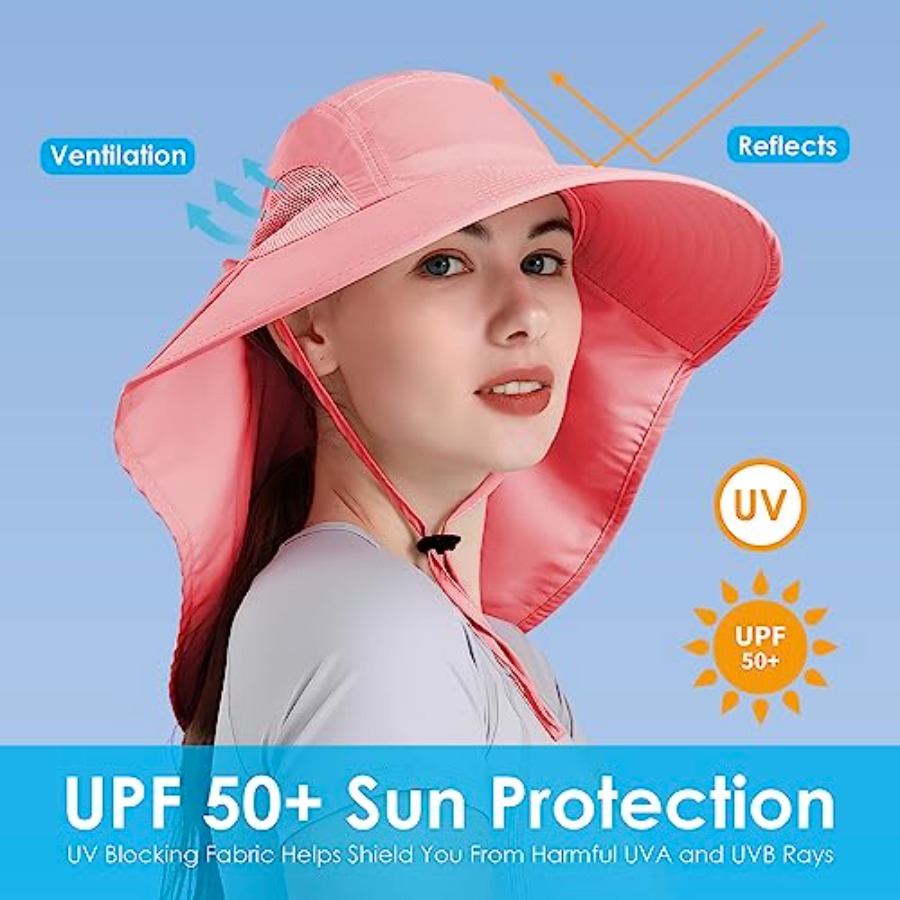 Womens Sun Hat UV Protection,  - Sun Hat Wide Brim บทวิจารณ์และราคา