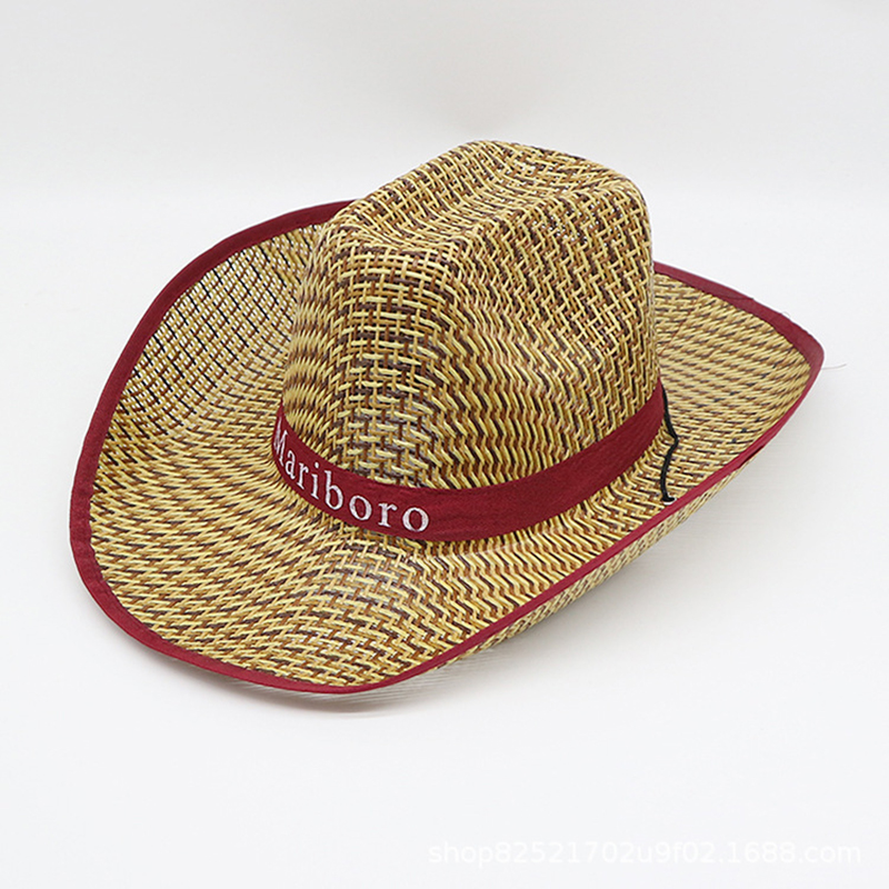 Men Retro Western Cowboy Summe - Cowboy Hat Straw บทวิจารณ์และราคา
