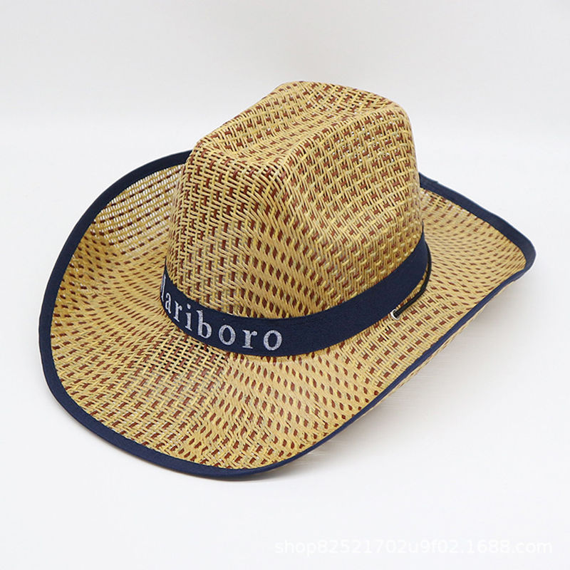 Men Retro Western Cowboy Summe - Cowboy Hat Straw บทวิจารณ์และราคา