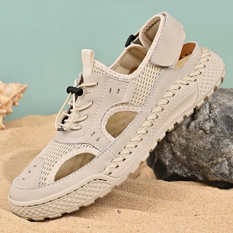 Sandals Men Tide 2025 Summer N - Snapback Hat Flat บทวิจารณ์และราคา