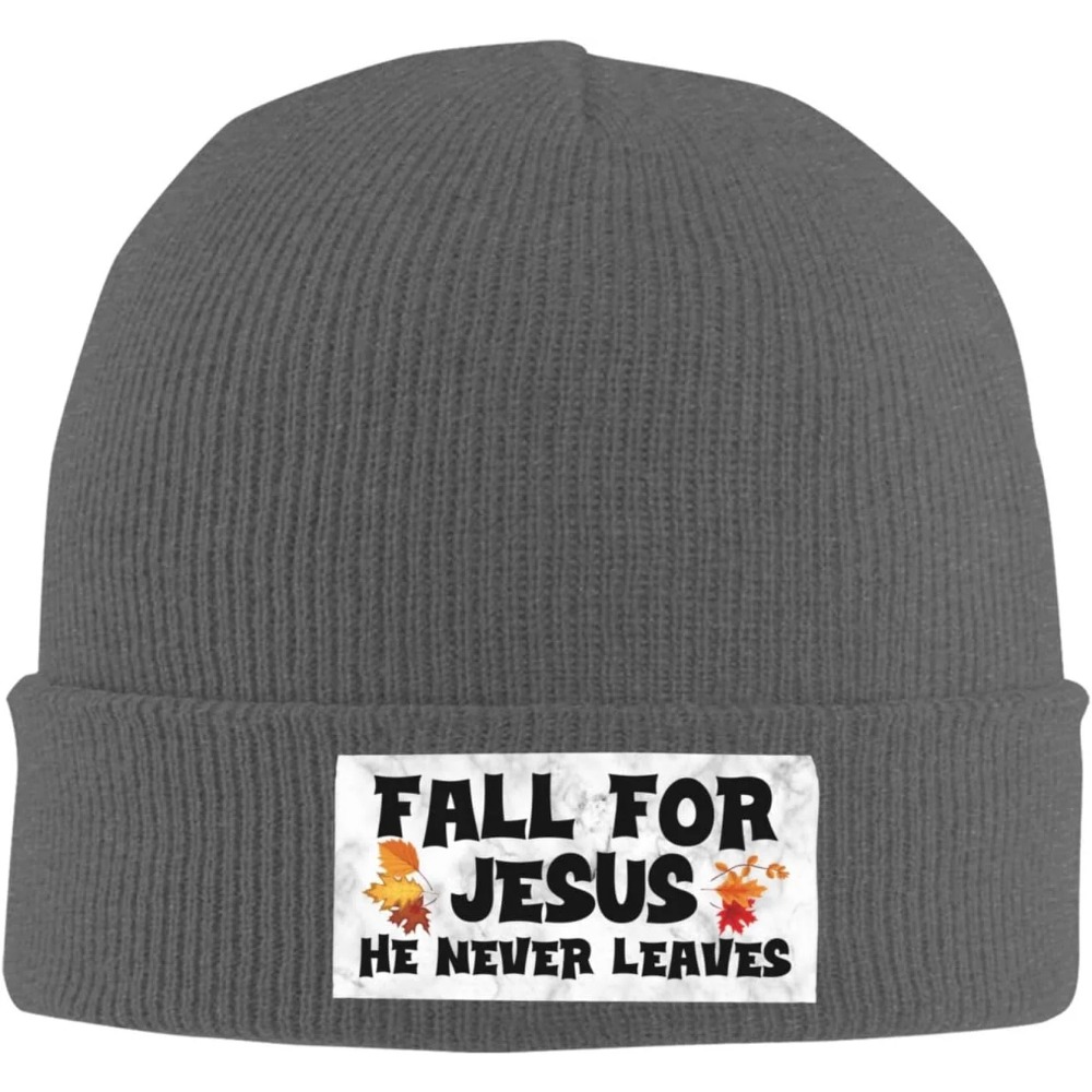 Fall For Jesus He Never Leaves - Beanie Cuffed Knit บทวิจารณ์และราคา