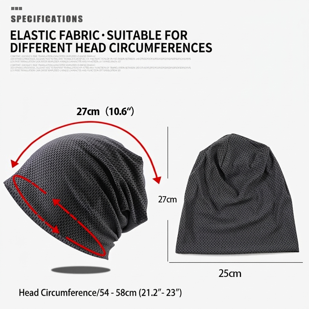 Breathable Mesh Running Beanie - Skull Cap Helmet Liner บทวิจารณ์และราคา