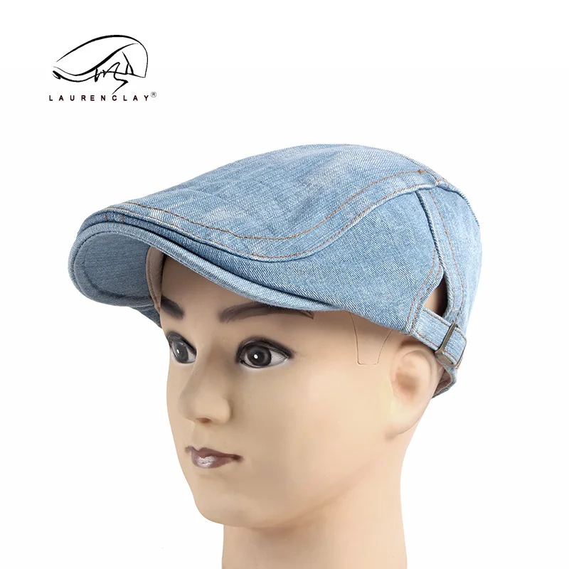Denim Newsboy Hats Adjustable  - Newsboy Cap Ivy บทวิจารณ์และราคา
