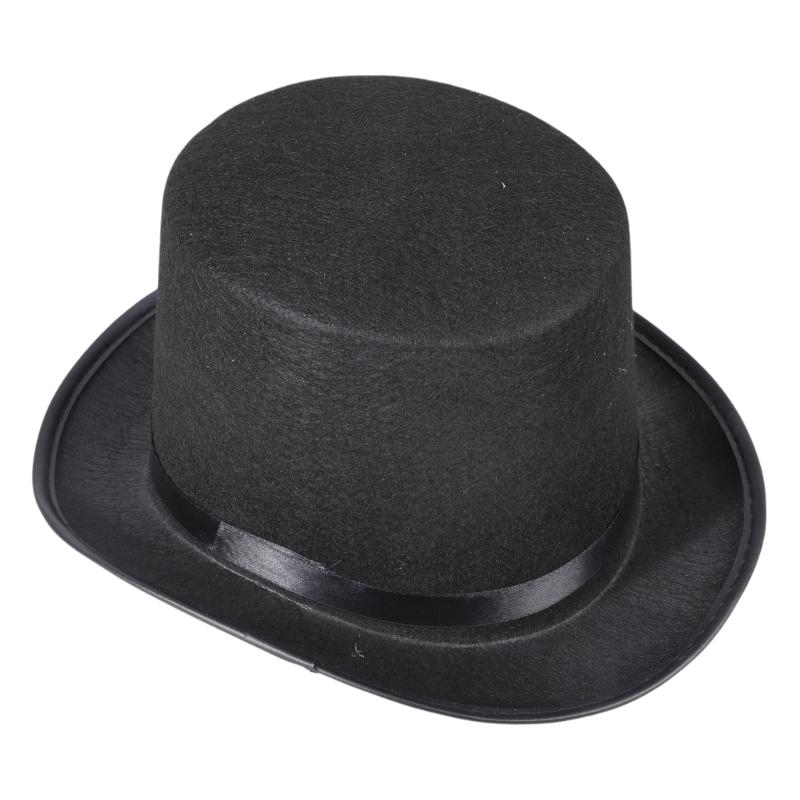 Retro Top Hat Magician Costume - Fedora Hat Wool บทวิจารณ์และราคา