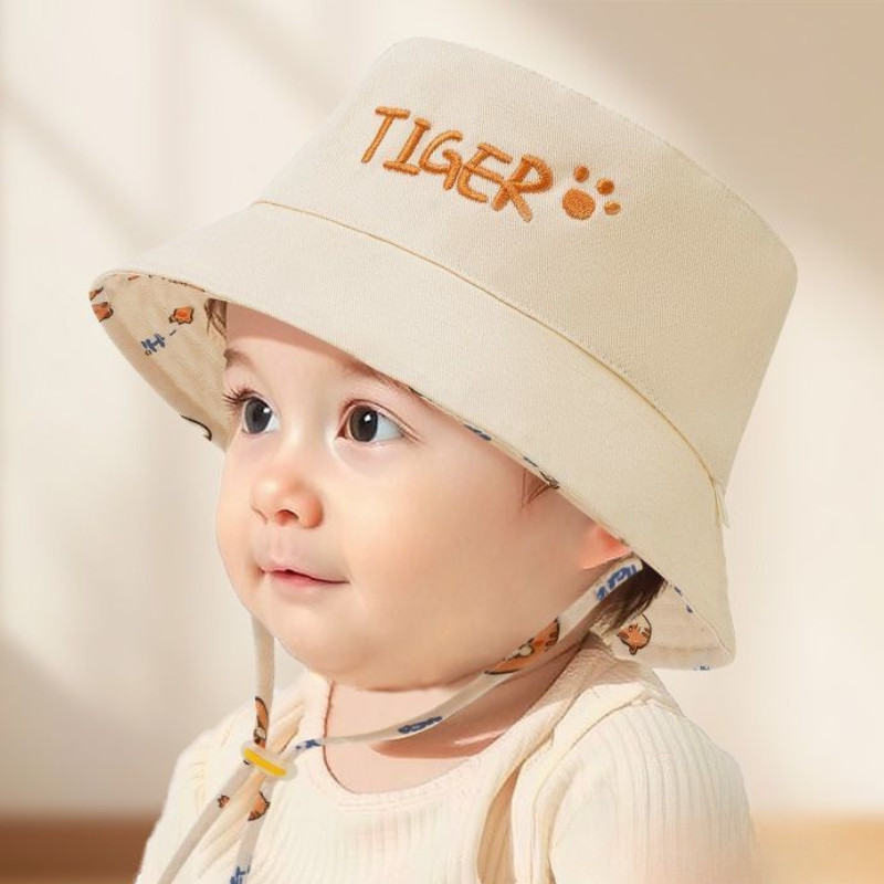 Letter Embroidered Baby Bucket - Bucket Hat Cotton บทวิจารณ์และราคา