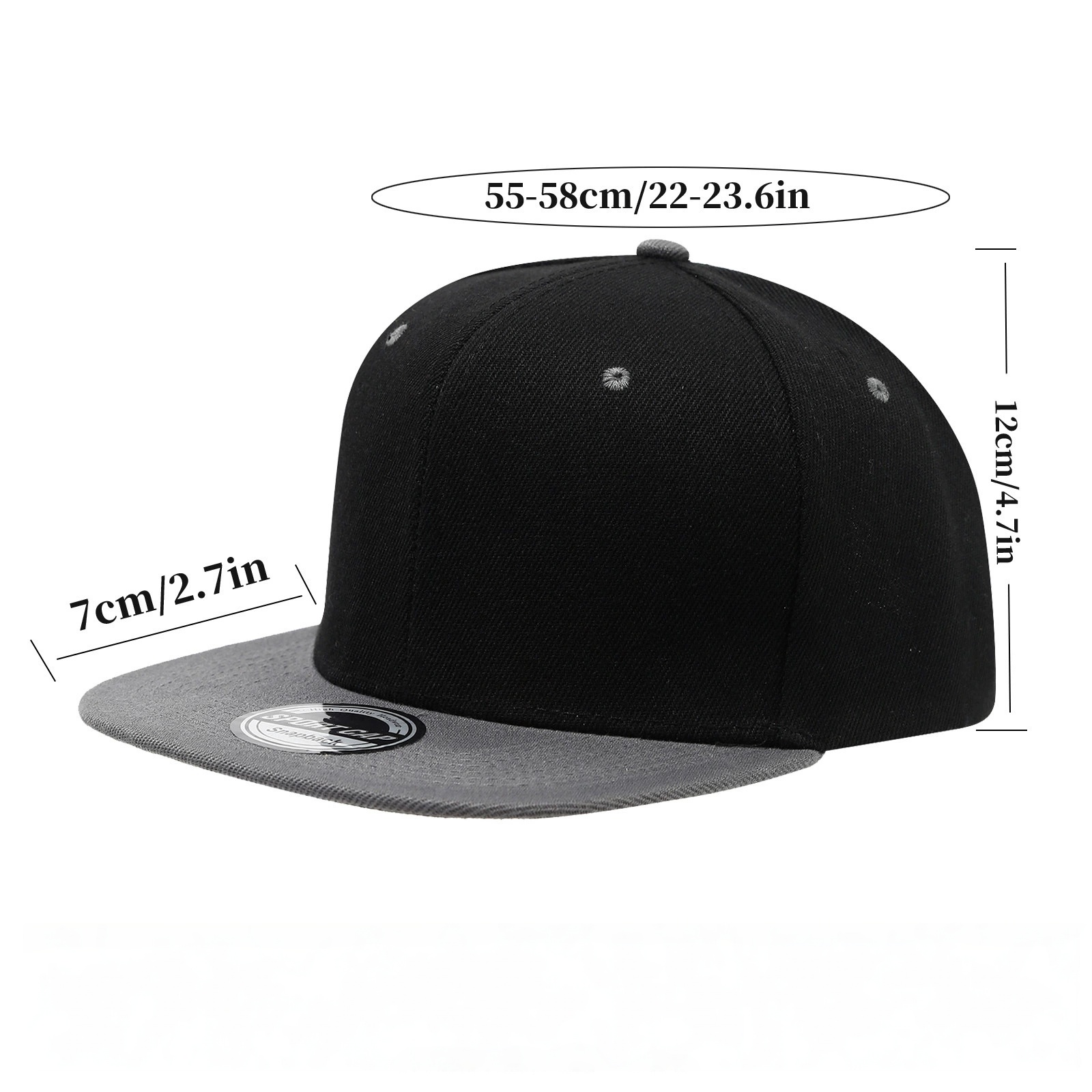 Custom Logo Snapback Caps Men  - Snapback Hat Flat บทวิจารณ์และราคา
