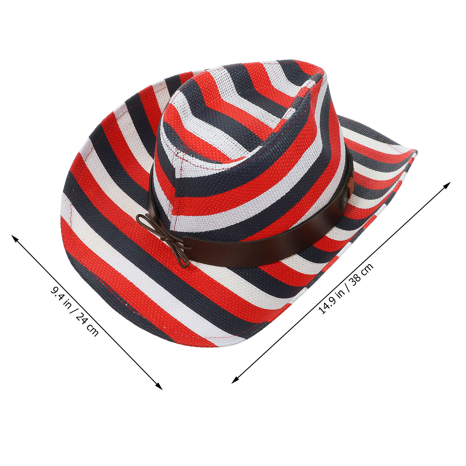 Cowboy Hat Western Style Fashi - Sun Hat Wide Brim บทวิจารณ์และราคา