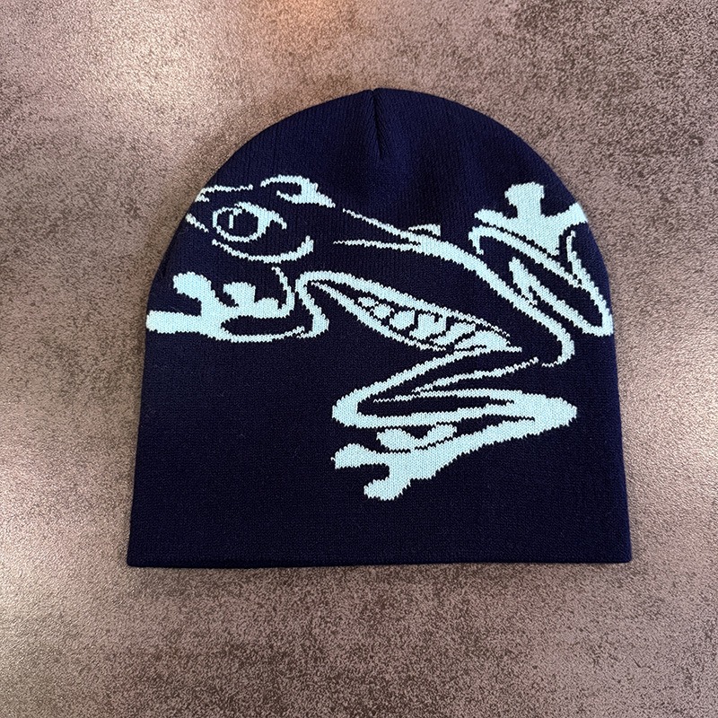Tree Frog Print Beanie Men Wom - Beanie Cuffed Knit บทวิจารณ์และราคา