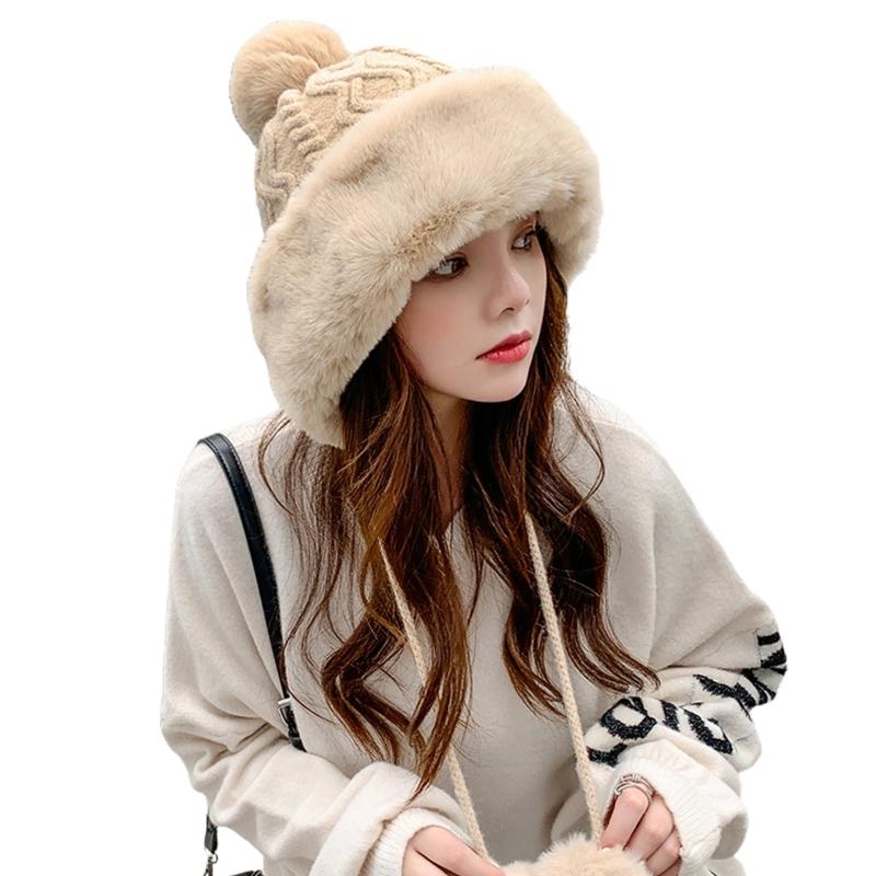 Women Winter Warm Thicken Plus - Trapper Hat Ear Flap บทวิจารณ์และราคา
