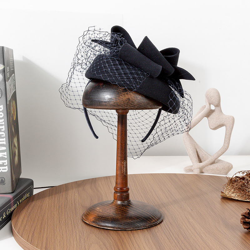 French Black Beret Fascinator  - Beret French Wool บทวิจารณ์และราคา