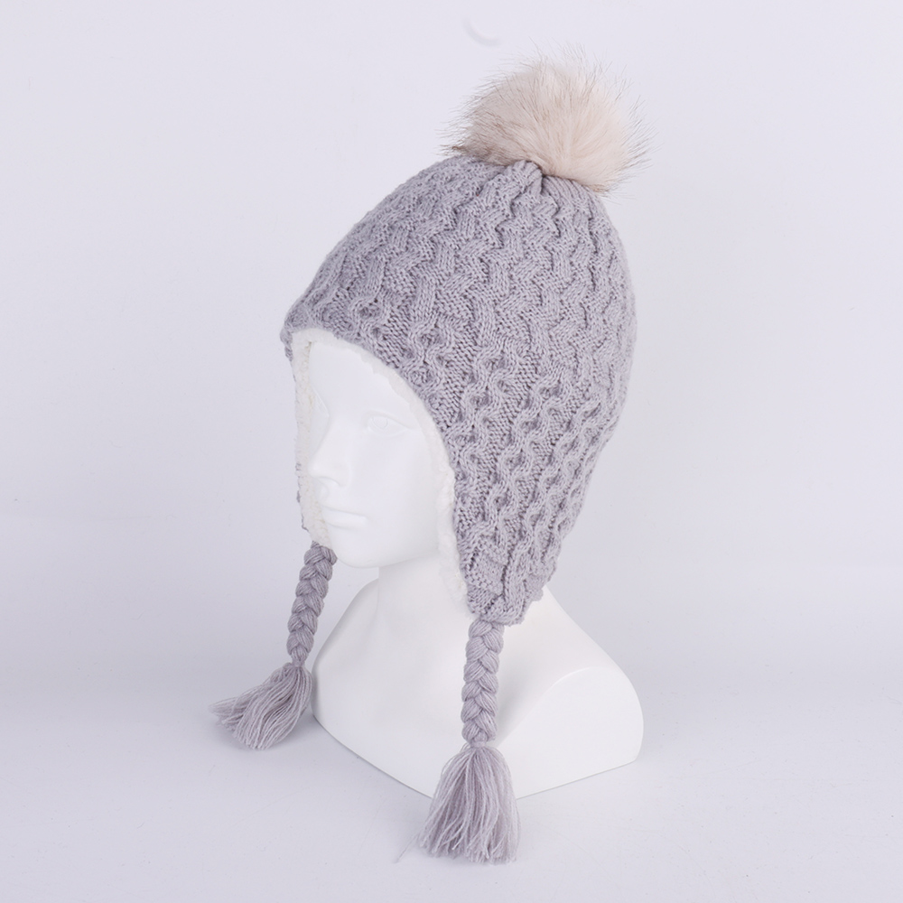 Baby Winter Knit Earflap Hats  - Trapper Hat Ear Flap บทวิจารณ์และราคา