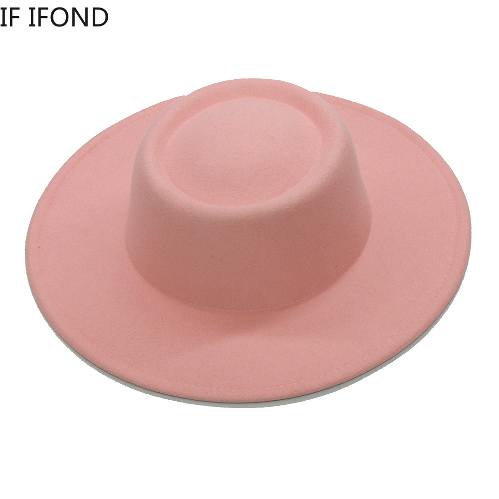 Fedora Hats Men Women 8.5CM Wi - Fedora Hat Wool บทวิจารณ์และราคา
