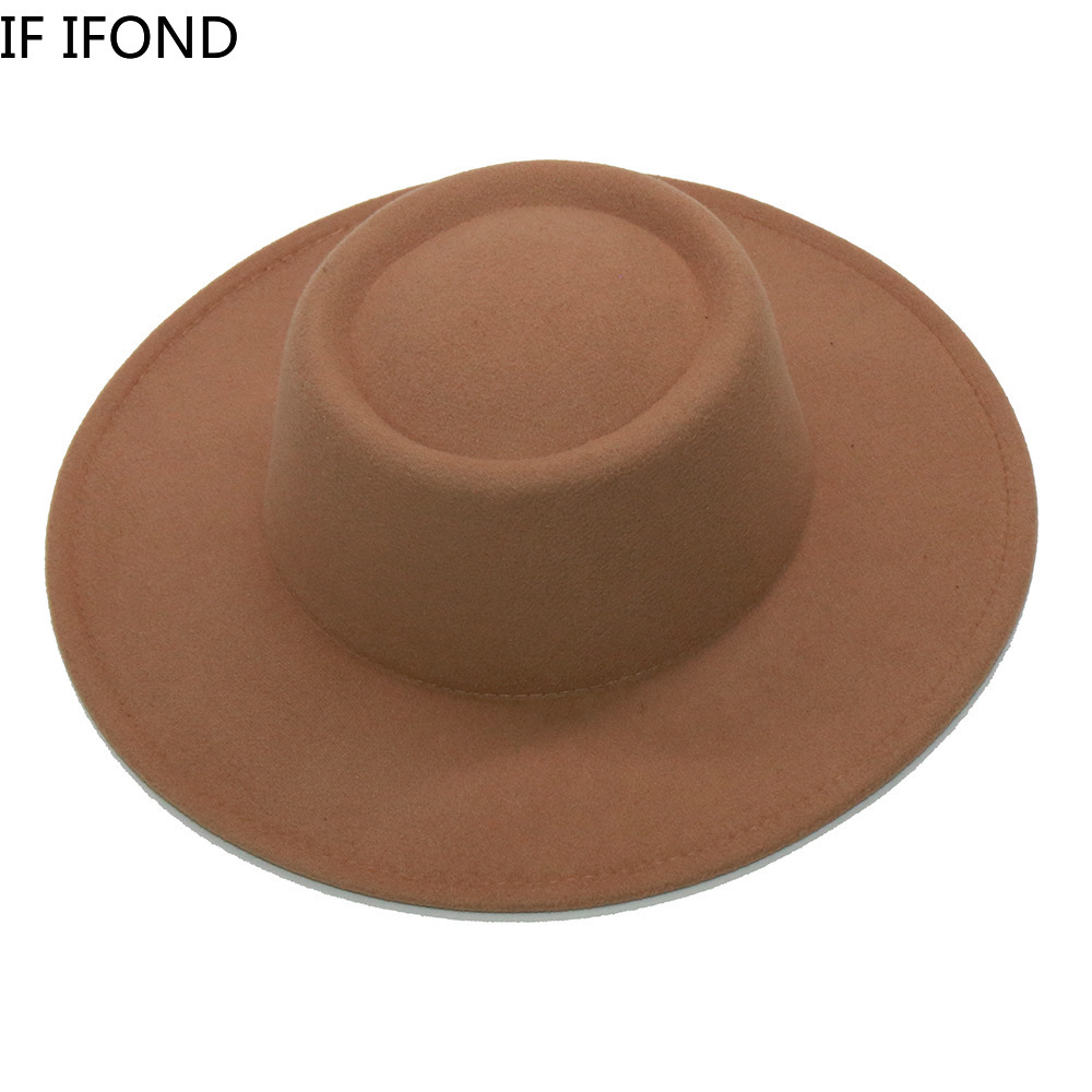 Fedora Hats Men Women 8.5CM Wi - Fedora Hat Wool บทวิจารณ์และราคา