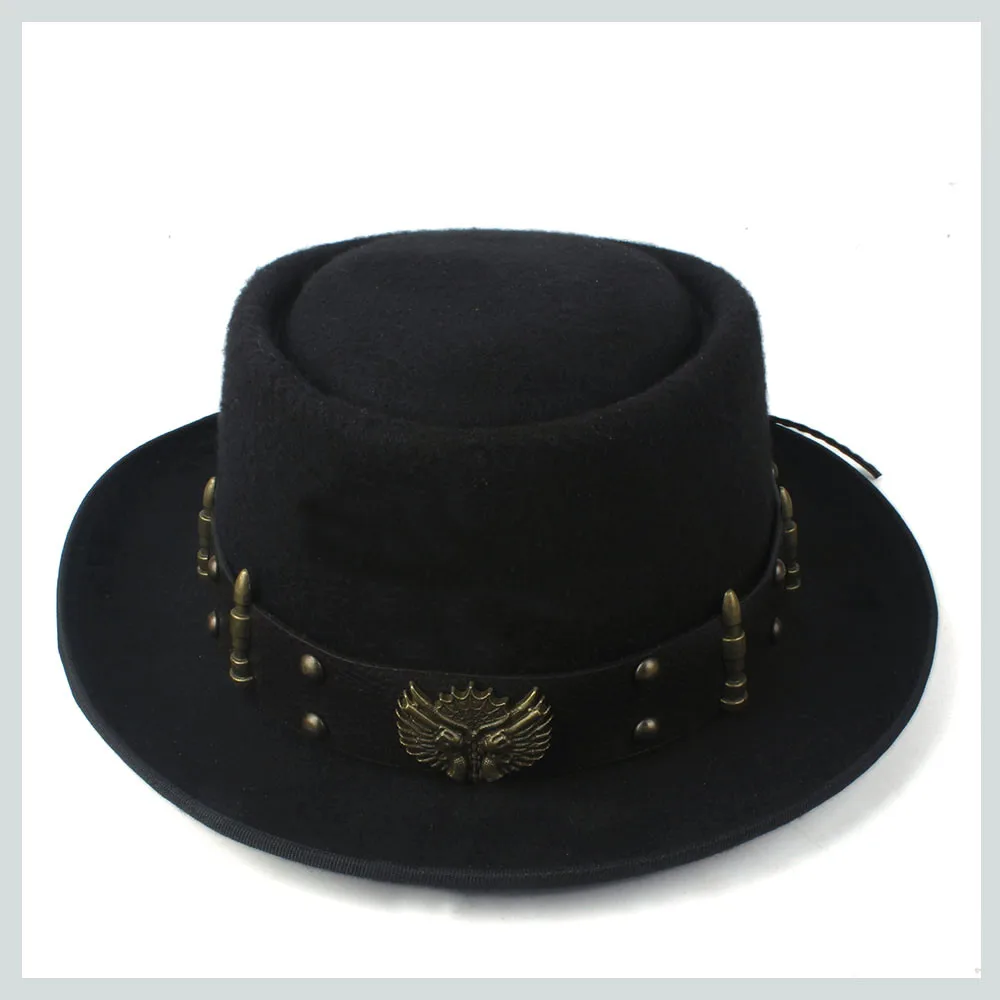 Pork Pie Hat for Men Women wit - Fedora Hat Wool บทวิจารณ์และราคา