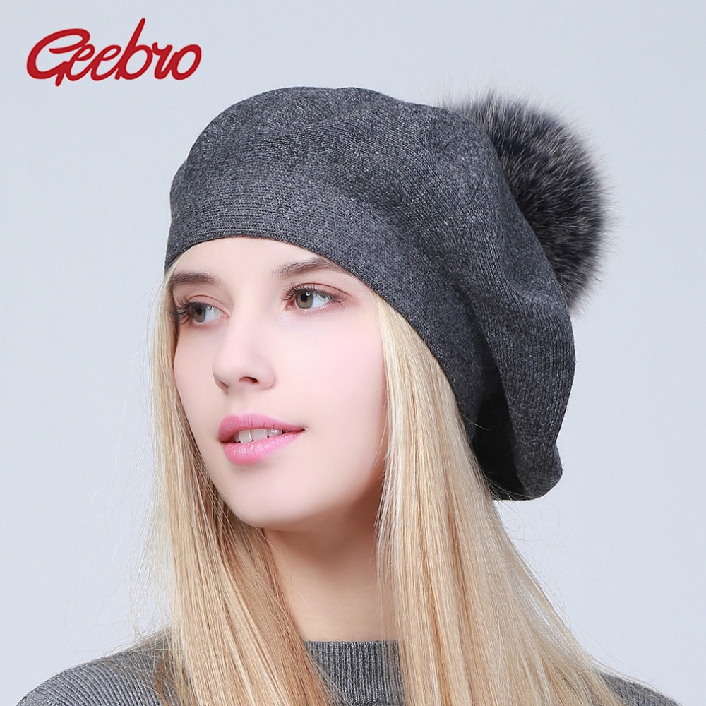Geebro Women's Beret Hat Winte - Beret French Wool บทวิจารณ์และราคา