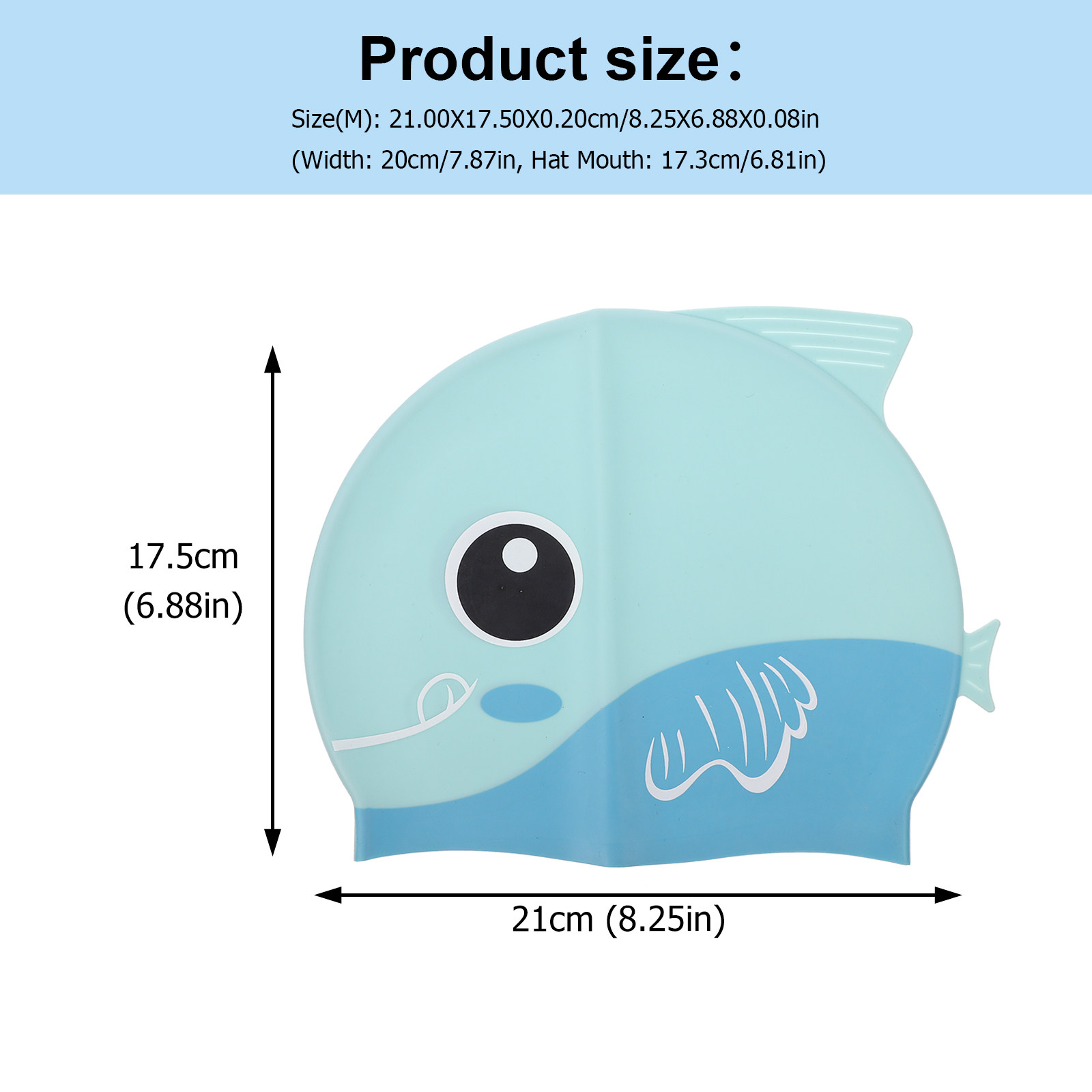 Silicone Cartoon Swimming Hat  - Swim Hat Silicone บทวิจารณ์และราคา
