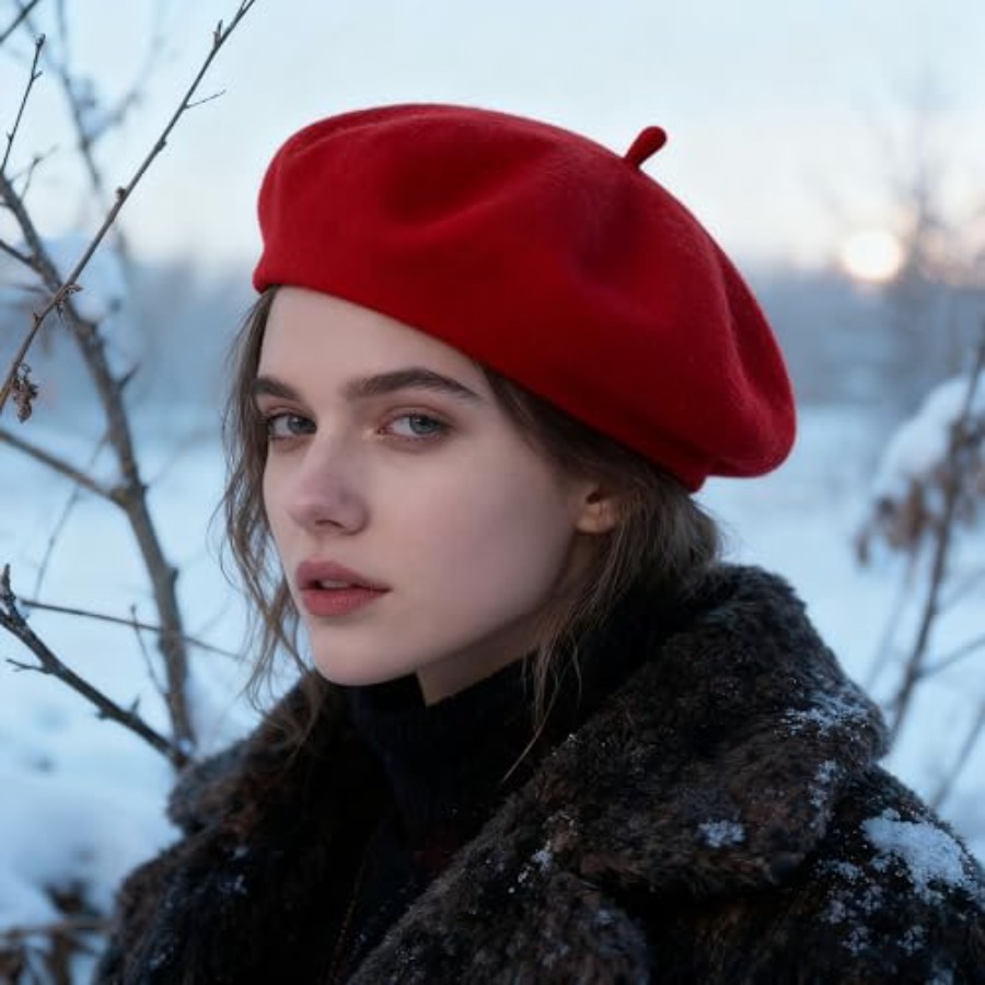 Women Beret Classic French Hat - Beret French Wool บทวิจารณ์และราคา