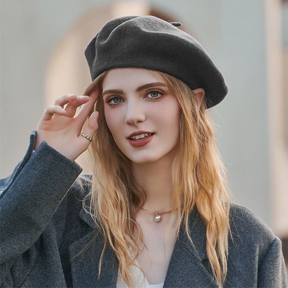 Fashion Warm Winter Wool Beret - Beret French Wool บทวิจารณ์และราคา