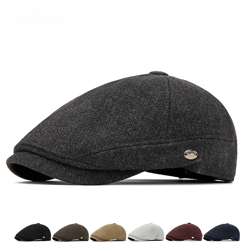 Men's Autumn Winter Wool Blend - Beret French Wool บทวิจารณ์และราคา