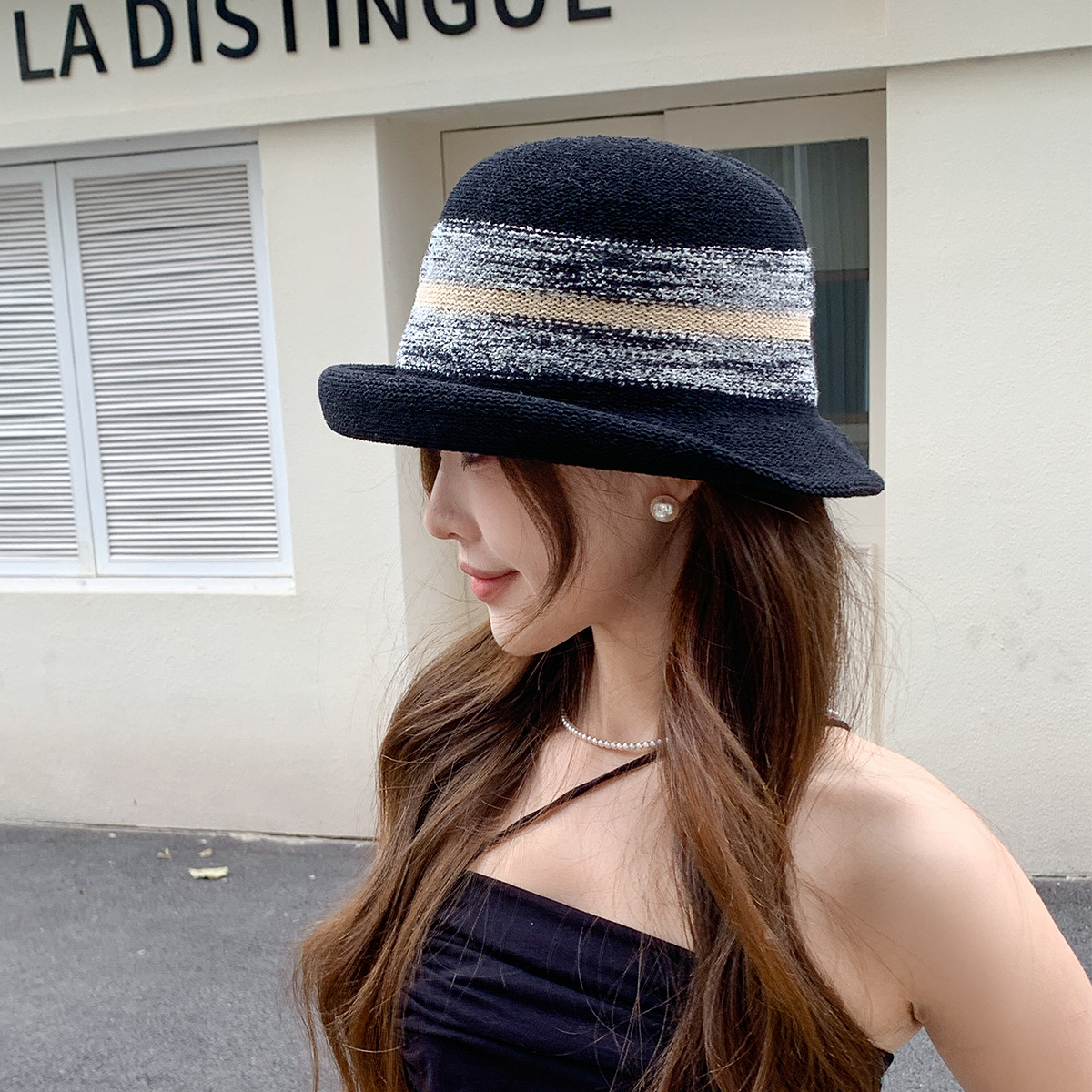 Straw  Fedora Hat  Bowler hat  - Fedora Hat Wool บทวิจารณ์และราคา