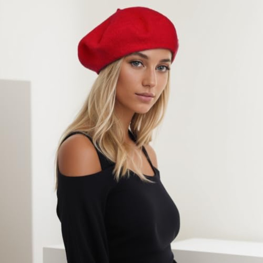 Women's Beret Hats Chic French - Beret French Wool บทวิจารณ์และราคา