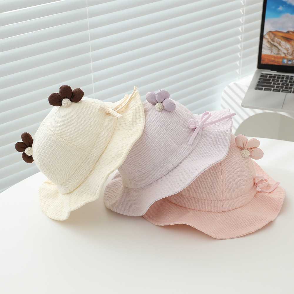 Baby Girls Sun Hat 48cm 6-24 M - Bucket Hat Cotton บทวิจารณ์และราคา