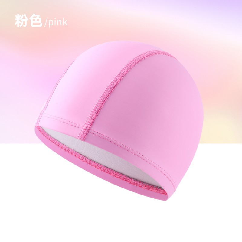 PU Coated Swimming Cap Unisex  - Swim Hat Silicone บทวิจารณ์และราคา