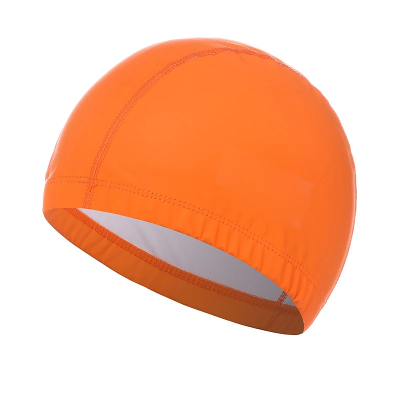 PU Coated Swimming Cap Unisex  - Swim Hat Silicone บทวิจารณ์และราคา