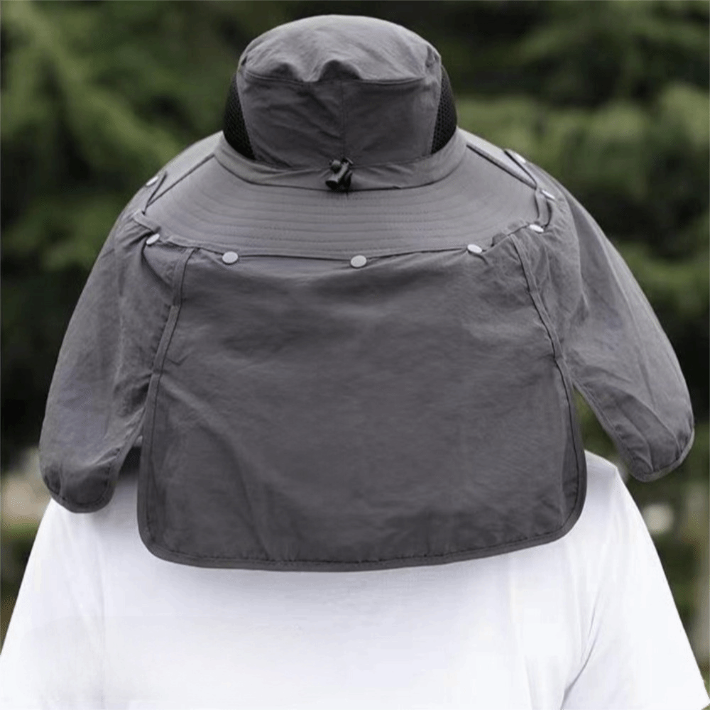 Removable Cloth Men Sun Hat Bi - Visor Sun Hat บทวิจารณ์และราคา