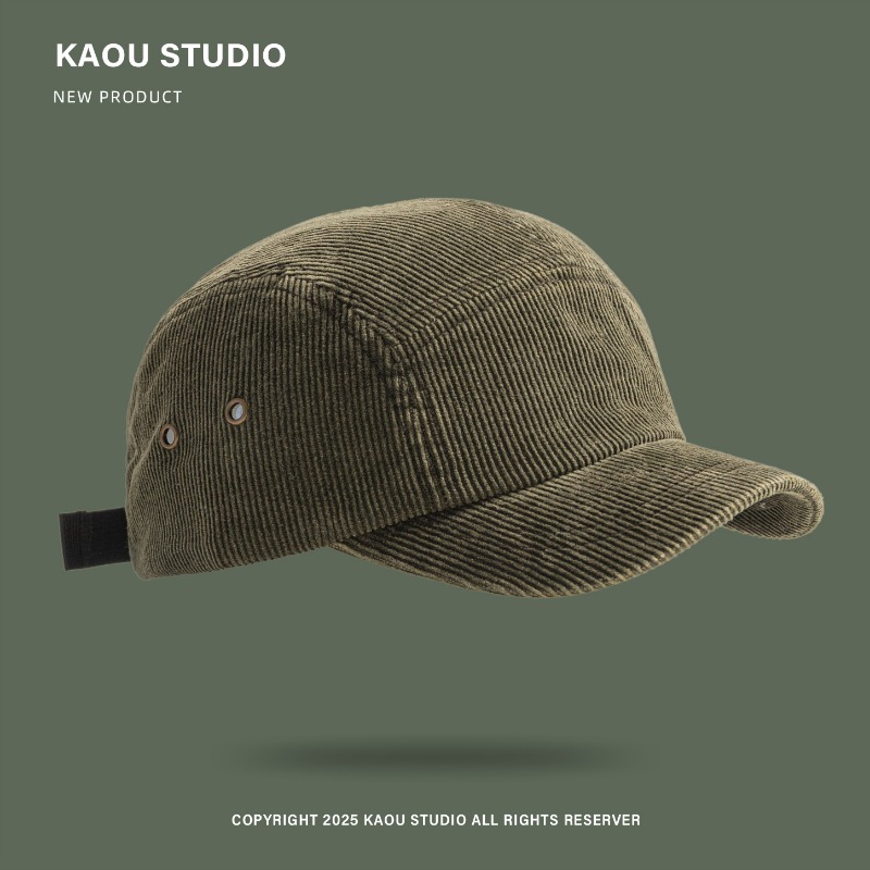 Vintage Corduroy Baseball Cap  - Corduroy Cap 5 Panel บทวิจารณ์และราคา