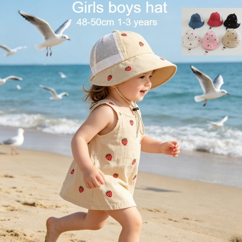 Baby Kids Summer Sun Hat 48-50 - Bucket Hat Cotton บทวิจารณ์และราคา