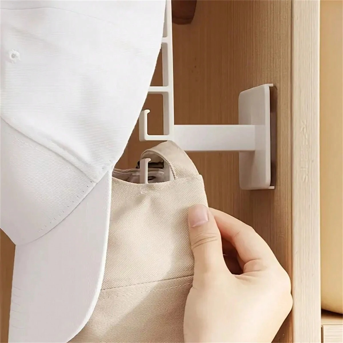 1/2/4Pcs Punch Free Hat Hanger - Baseball Cap Structured บทวิจารณ์และราคา