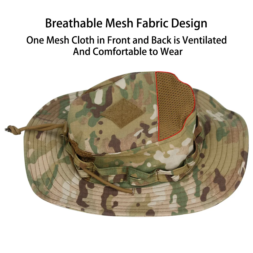 Tactical Camo Boonie Hat UPF 5 - Boonie Hat Tactical บทวิจารณ์และราคา