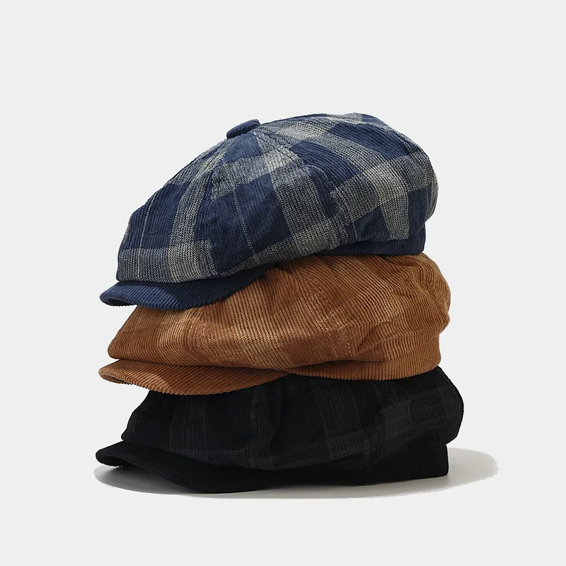 Corduroy Men Women Youth Boy G - Newsboy Cap Ivy บทวิจารณ์และราคา