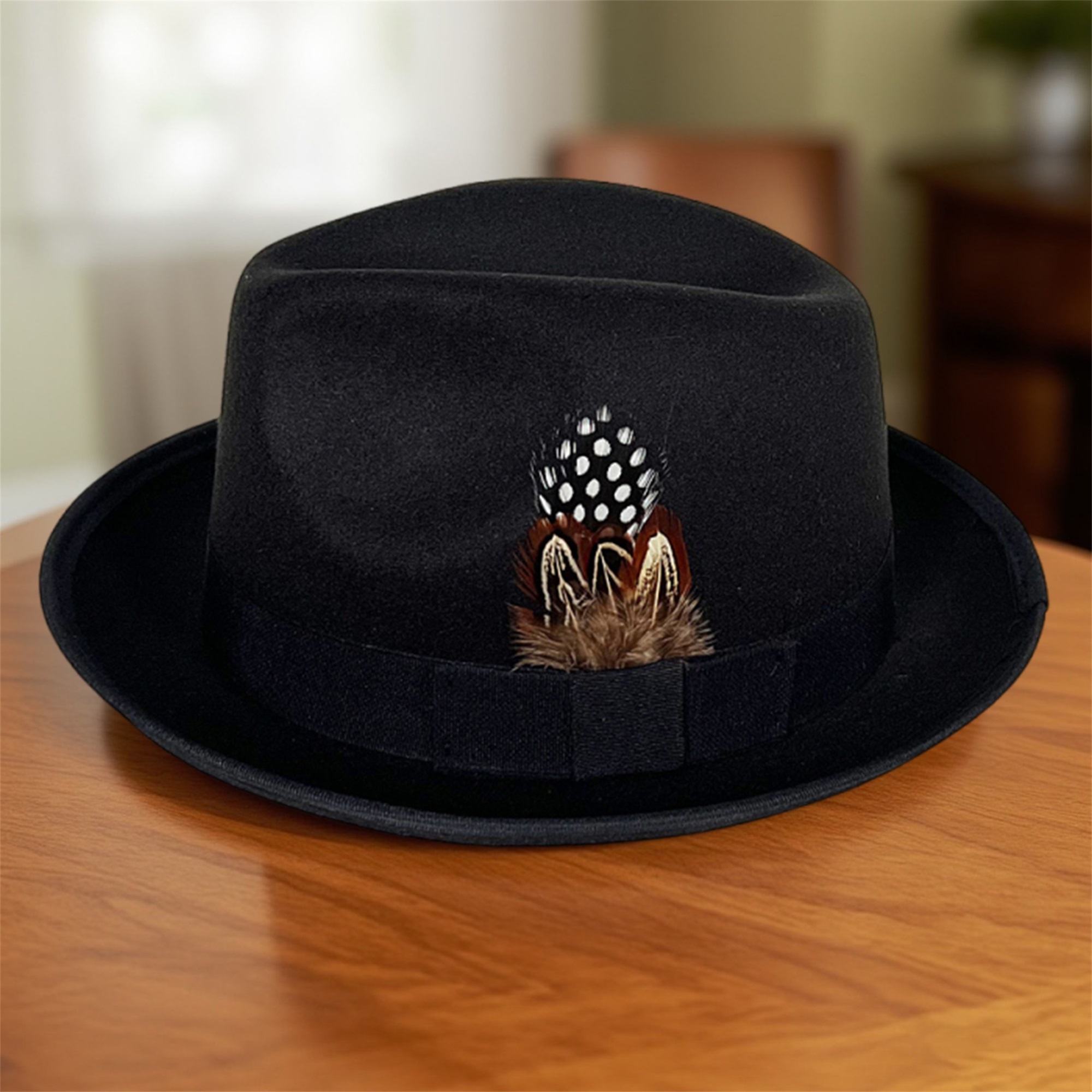 Vintage Style Wool Fedora Hat  - Fedora Hat Wool บทวิจารณ์และราคา