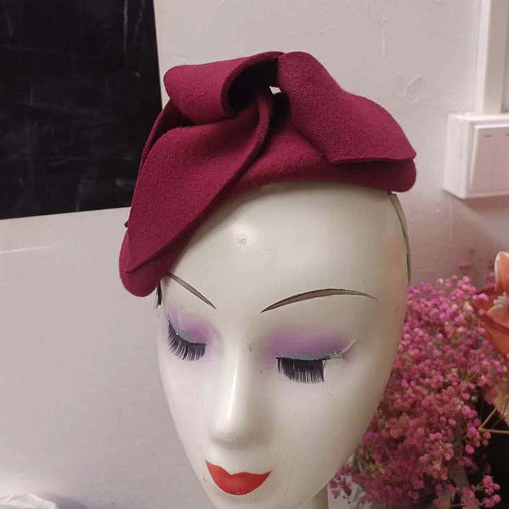 French Style Fascinator Hats T - Beret French Wool บทวิจารณ์และราคา