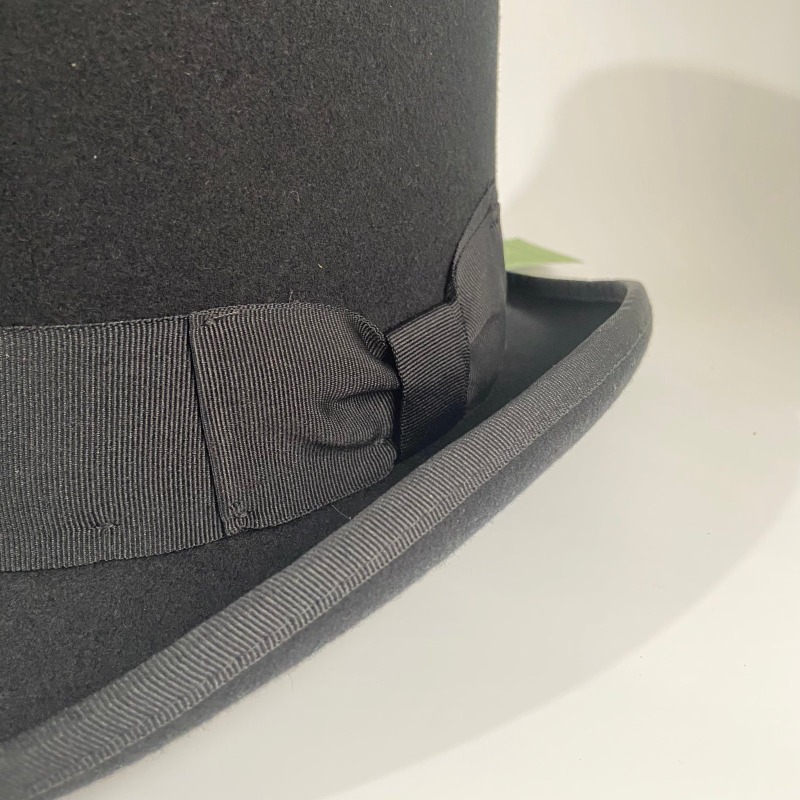 Black Wool Felt Top Hat Men's  - Fedora Hat Wool บทวิจารณ์และราคา