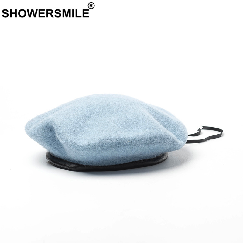 Sky Blue French Beret Women Au - Beret French Wool บทวิจารณ์และราคา