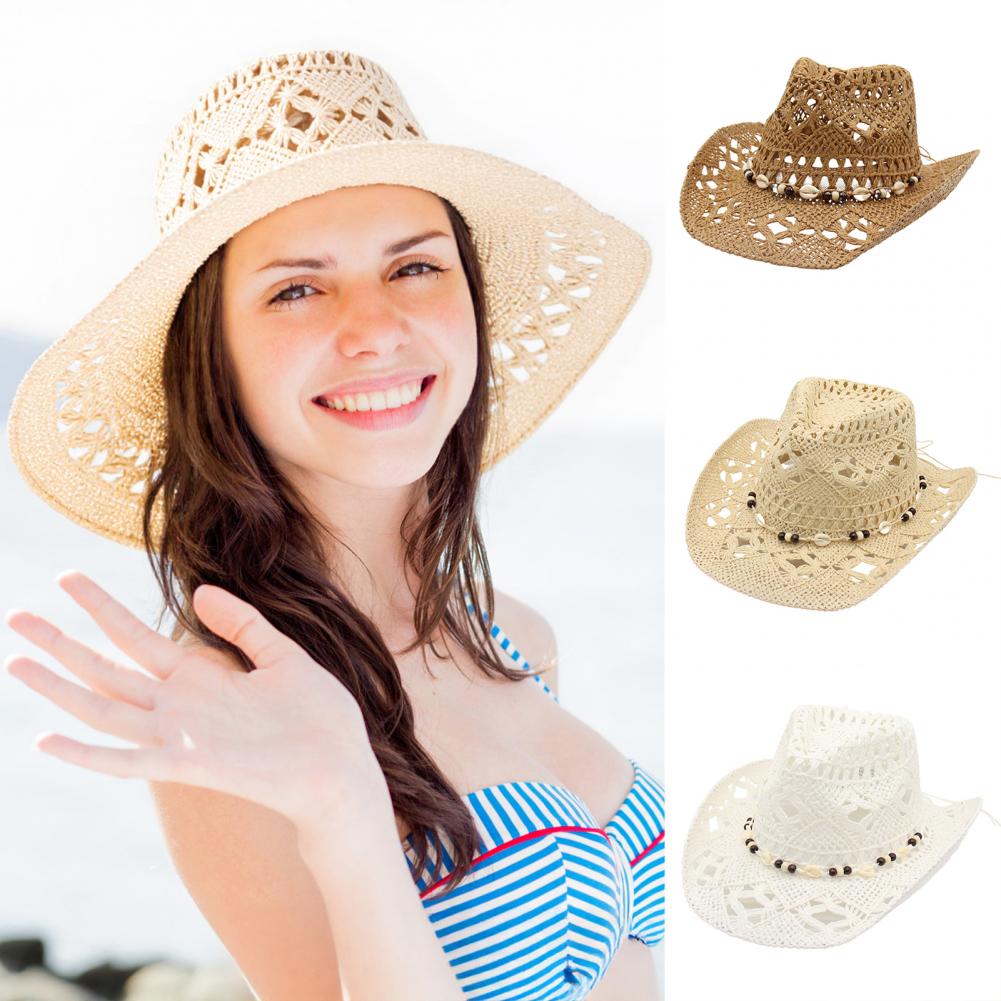 Cowboy Hat with Hood Strap Str - Cowboy Hat Straw บทวิจารณ์และราคา