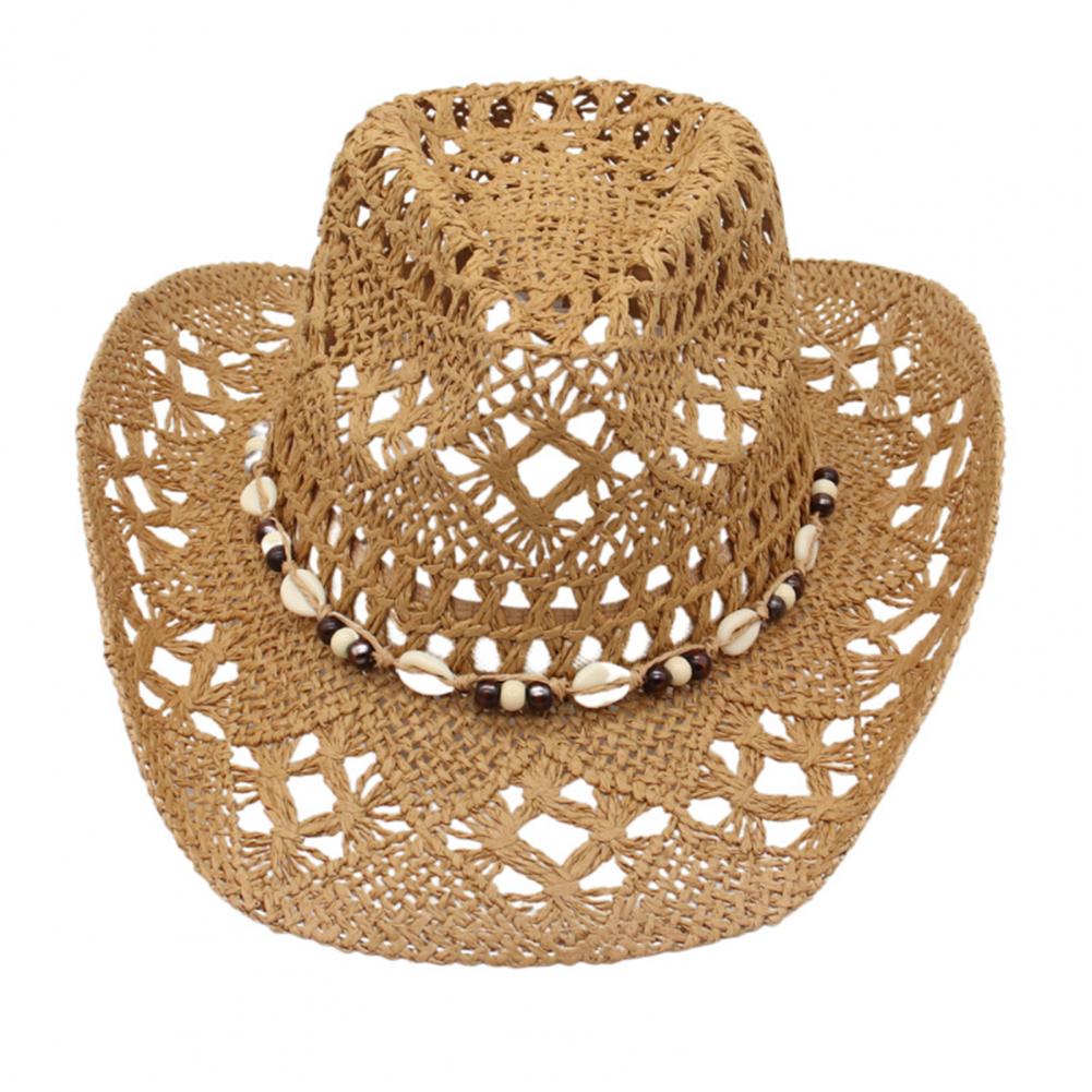 Cowboy Hat with Hood Strap Str - Cowboy Hat Straw บทวิจารณ์และราคา