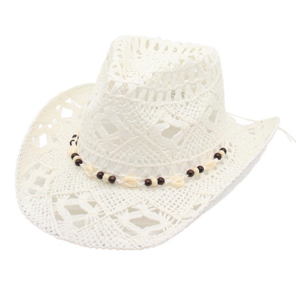 Cowboy Hat with Hood Strap Str - Cowboy Hat Straw บทวิจารณ์และราคา