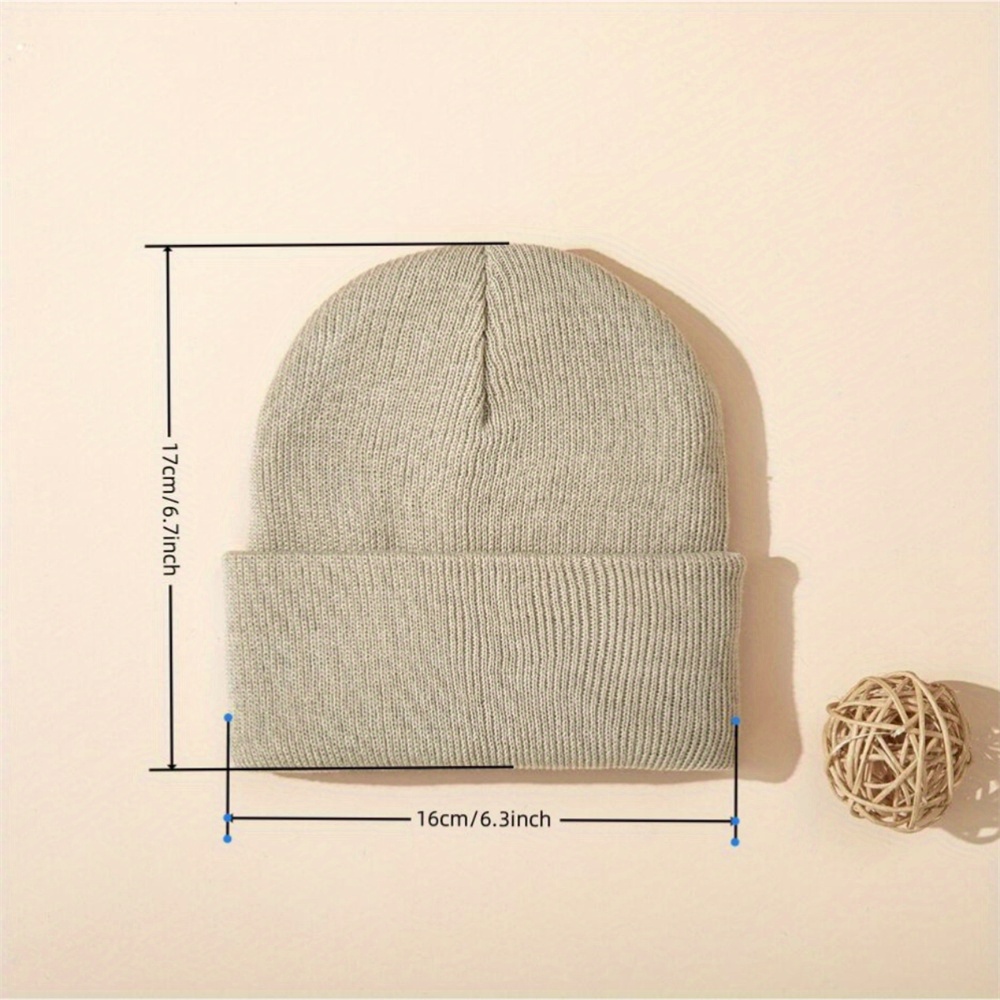 4pcs Baby Hat Knit Cuffed Bean - Beanie Cuffed Knit บทวิจารณ์และราคา