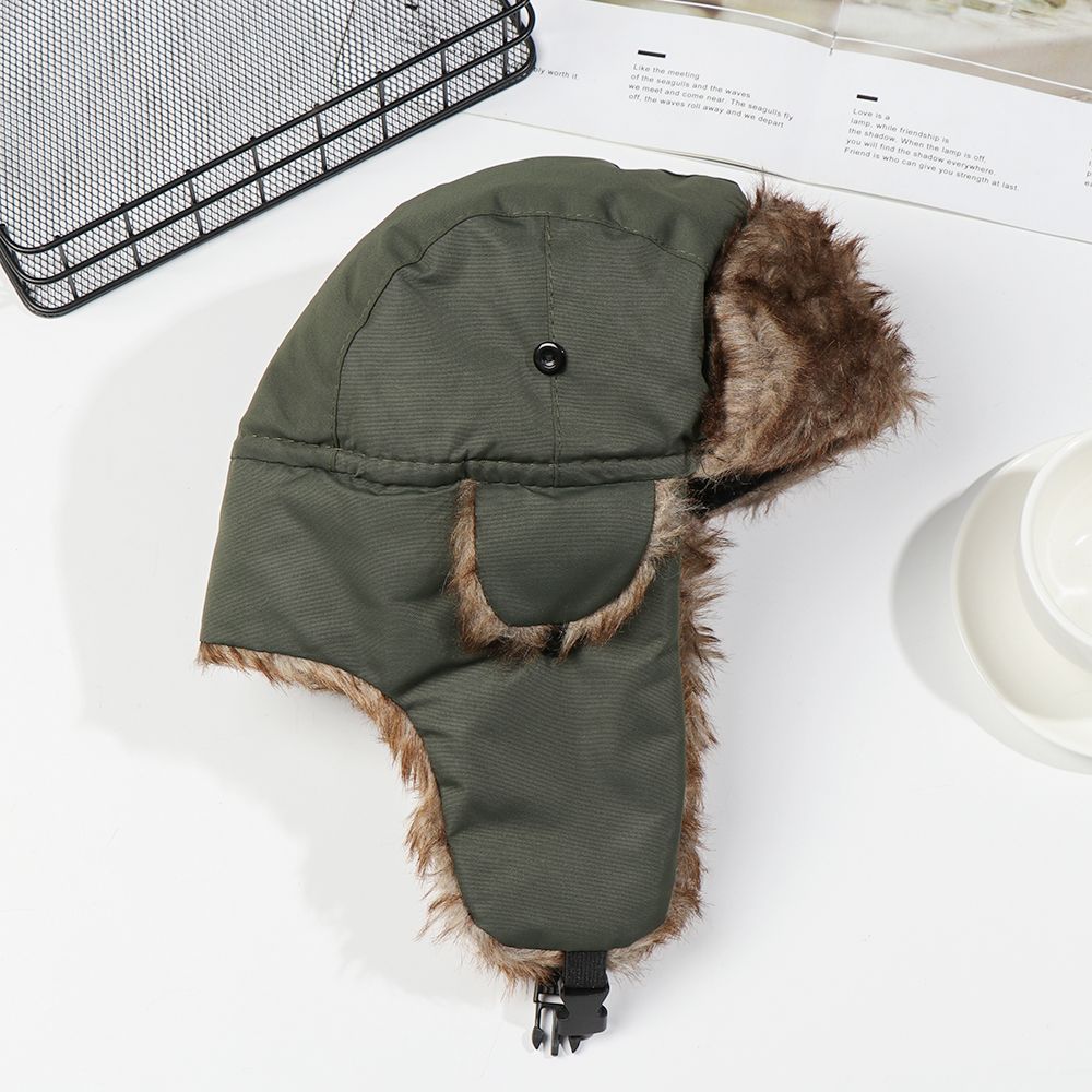 Men Women Fur Trapper Ski Hat  - Winter Trapper Hat บทวิจารณ์และราคา