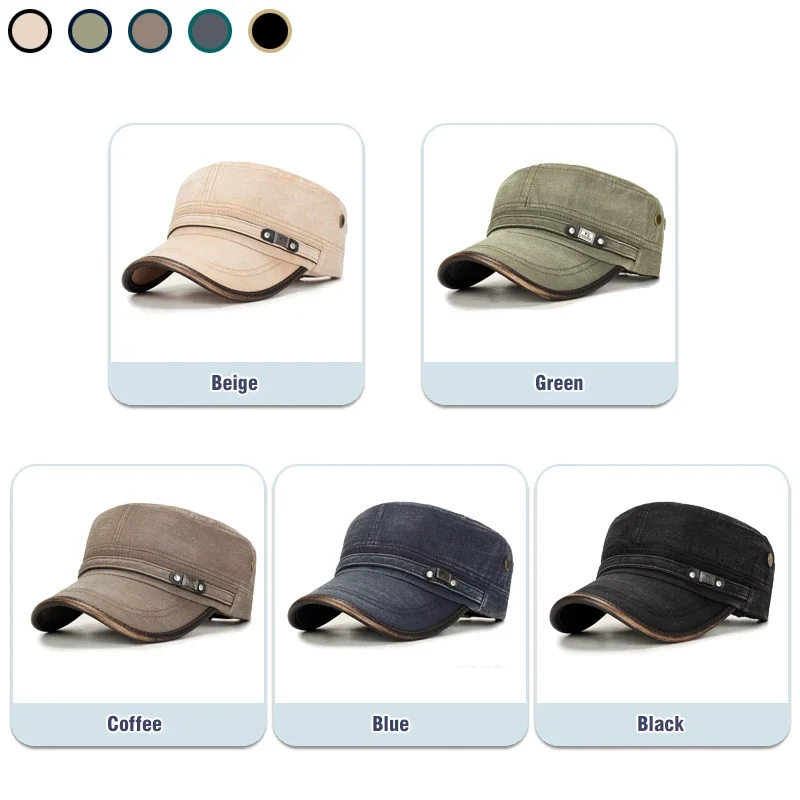 Leather Brim Washed Distressed - Dad Hat Cotton บทวิจารณ์และราคา
